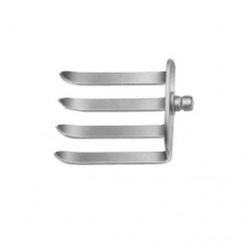 Caspar Lateral Blade Blade with 4 Prongs Stainless Steel, Blade Size 32 x 52 mm